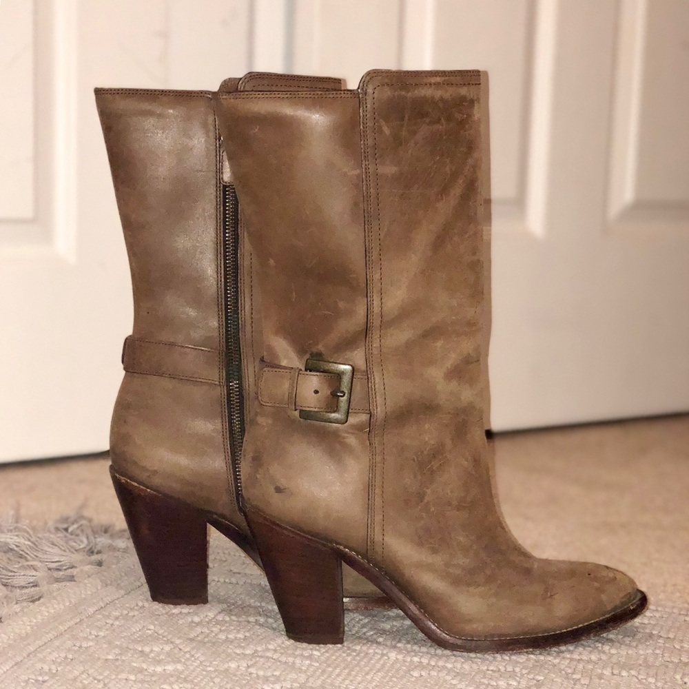 Cole Haan Nike Air mid-calf heeled boots 9.5